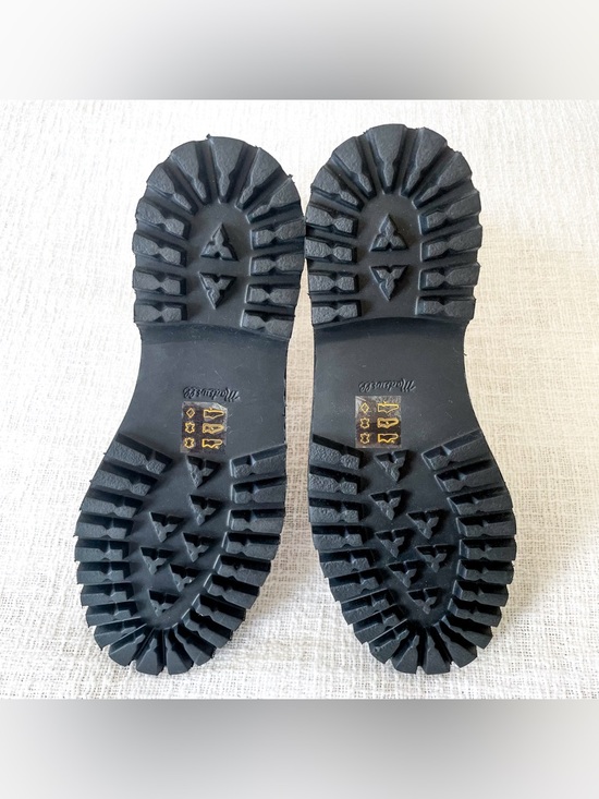 Madewell ivory leather combat boots. - Picture 12 of 13